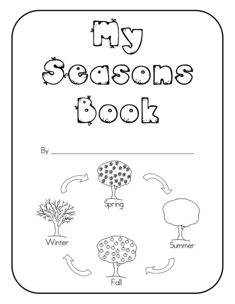 Seasons Worksheets For Kindergarten