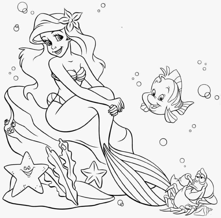 Little Mermaid Coloring Pages To Print