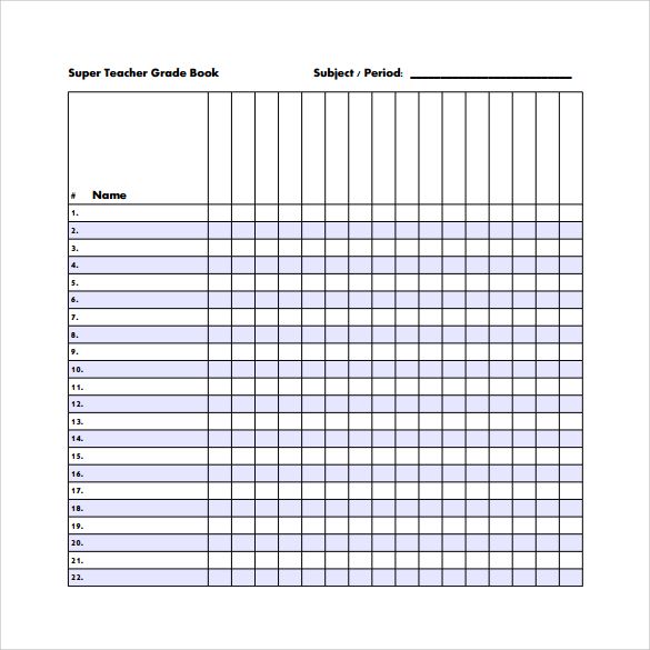 Grading Sheets Template