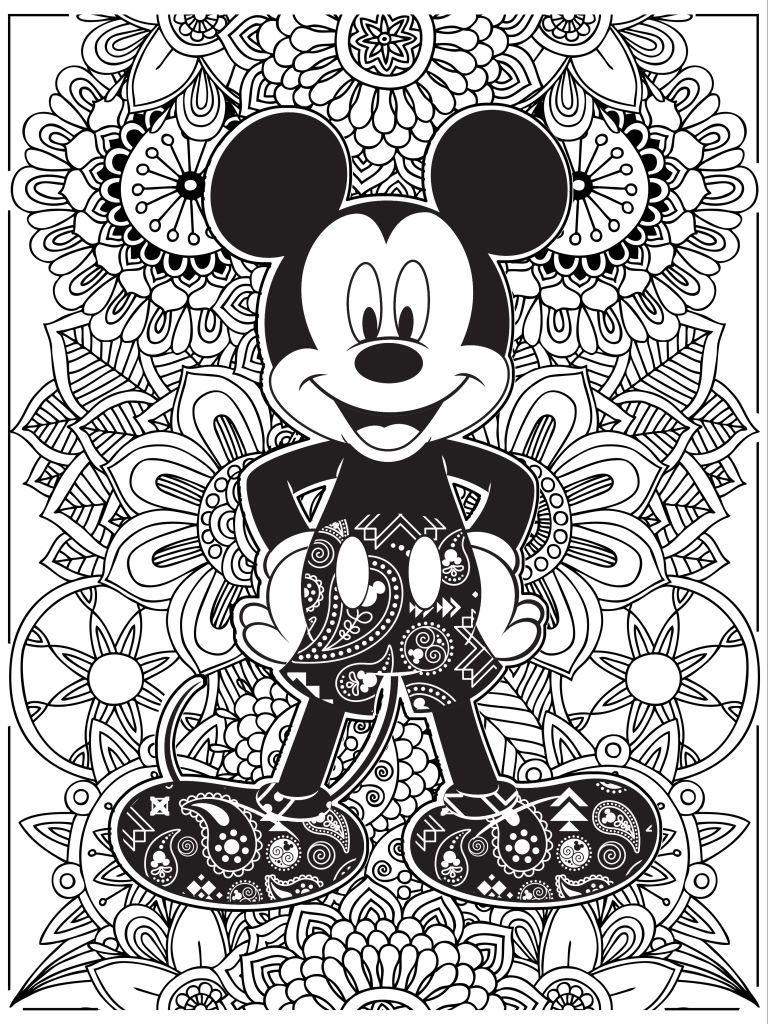 Minnie Mouse Coloring Pages For Adults