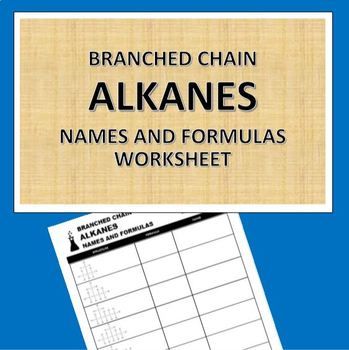 Naming Hydrocarbons Worksheet And Key