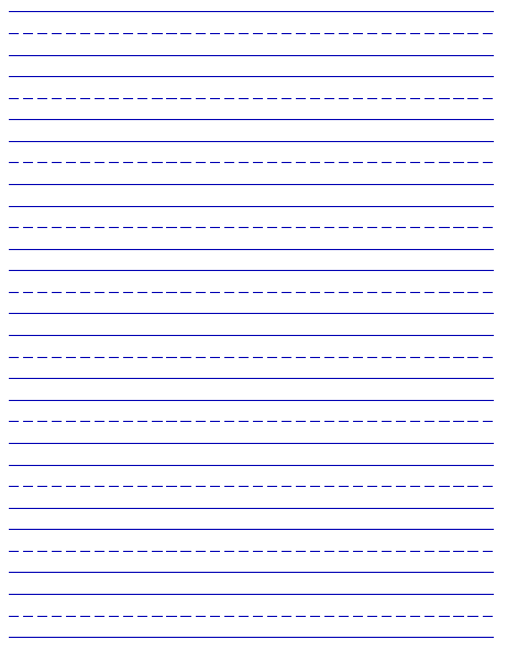 Free Printable Blank Handwriting Worksheets