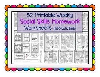 Social Skills Worksheets For Autism Pdf