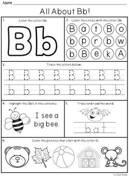 Preschool Alphabet Worksheets Az