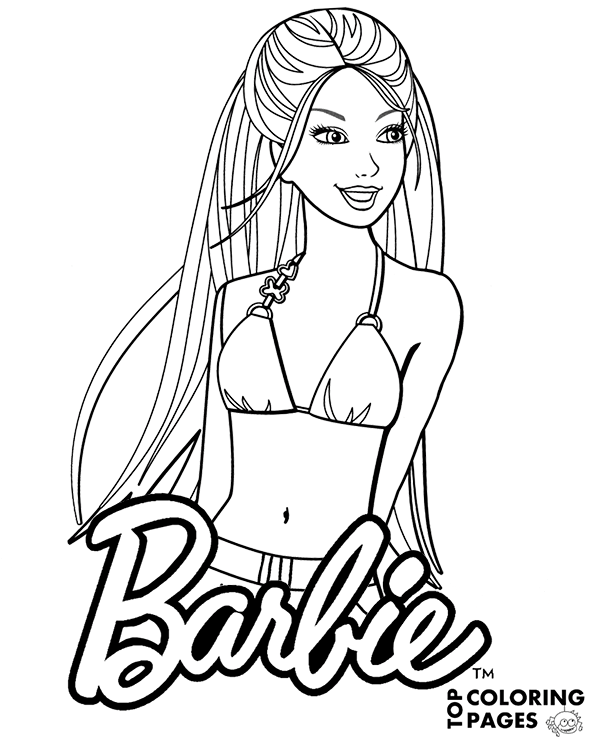 Barbie Printable Coloring Pages