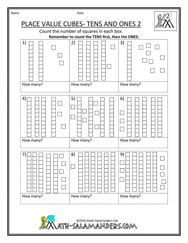 Tens And Ones Worksheets First Grade