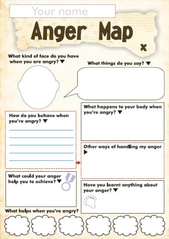 Anger Worksheets For Kids Pdf