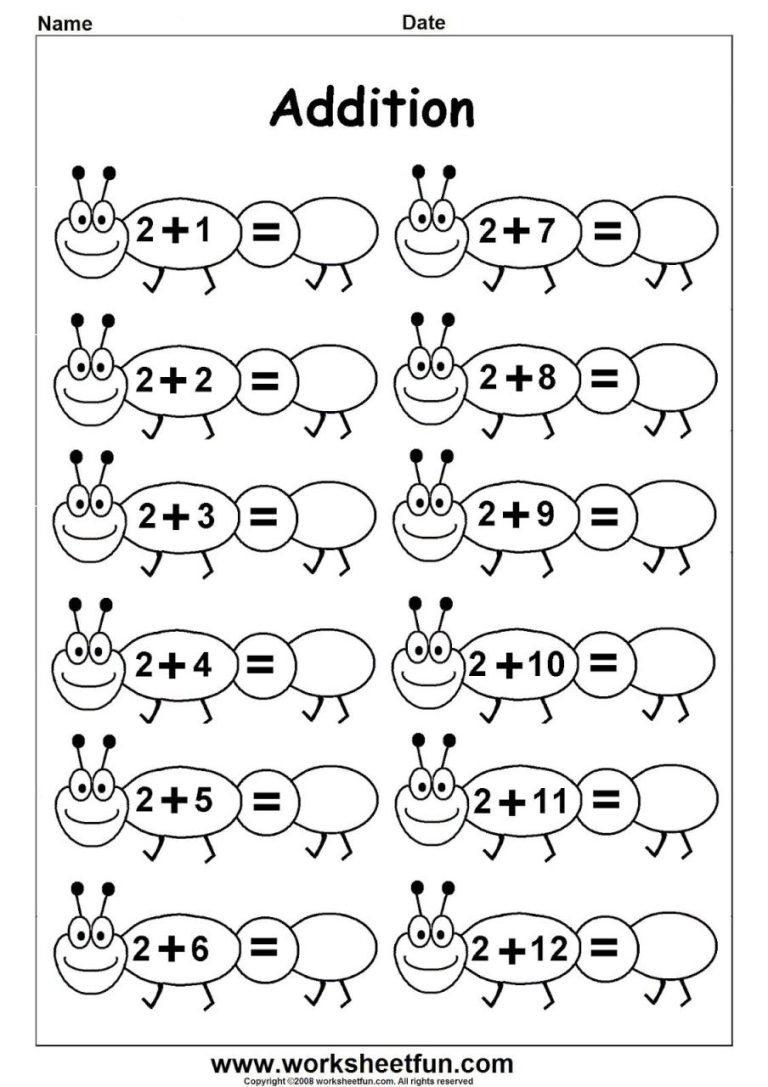 Free Printable Worksheets For Kids