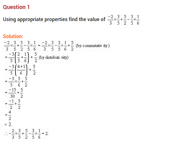 Rational Numbers Class 8 Worksheet With Answers Pdf