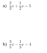 Solving Algebraic Fractions Worksheet