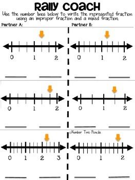 Identifying Mixed Numbers Worksheets