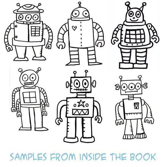 Robot Coloring Pages Pdf