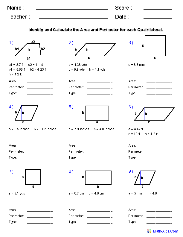 Grade 5 Geometry Worksheets Pdf