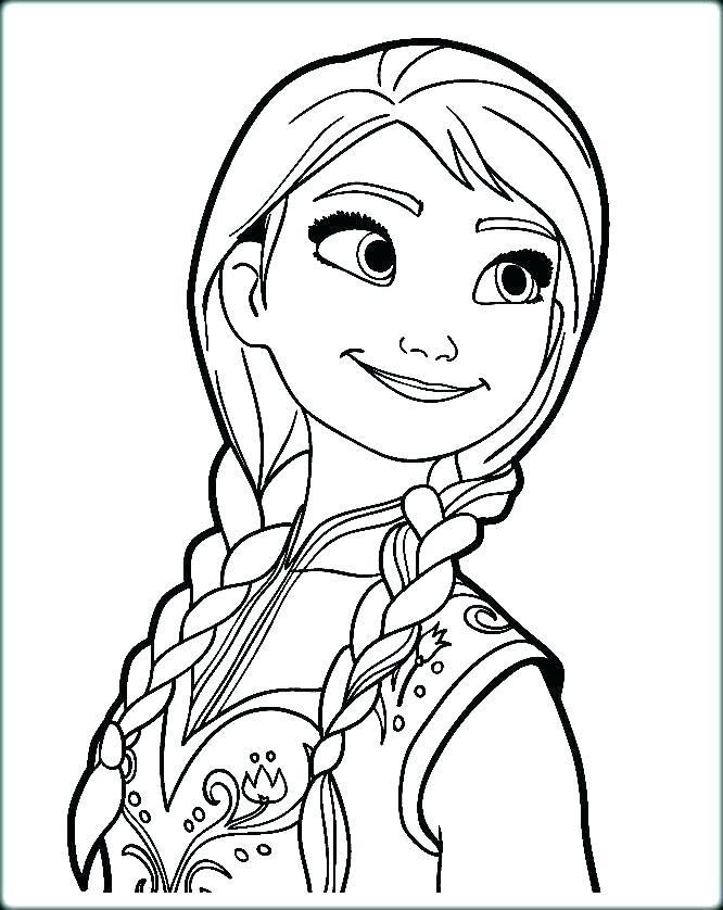 Frozen Coloring Pages Anna