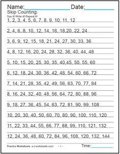 Multiplication Facts Worksheets 6s