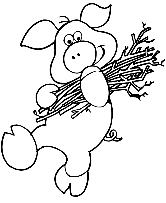 Three Little Pigs Coloring Pages