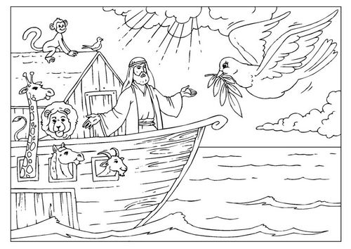 Noah Coloring Page