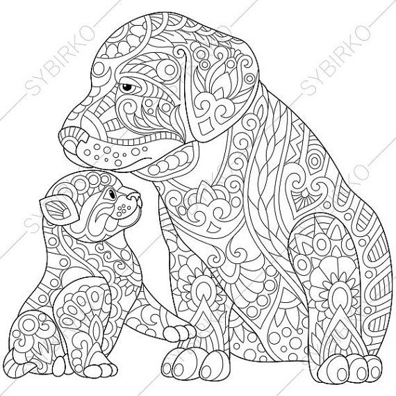 Animal Coloring Pages For Adults