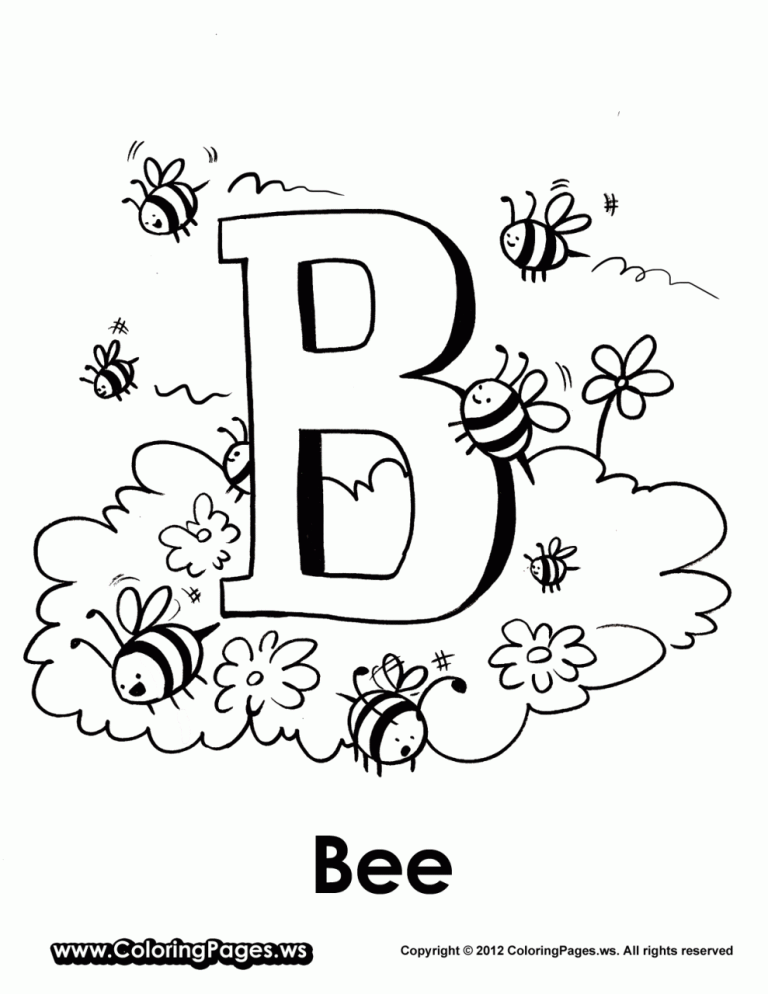 Letter B Coloring Pages