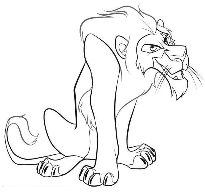 Lion King Coloring Pages Scar