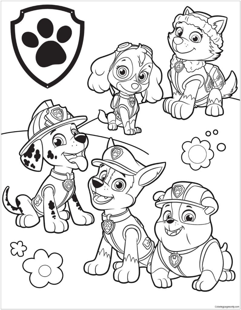 Free Printable Paw Patrol Coloring Pages