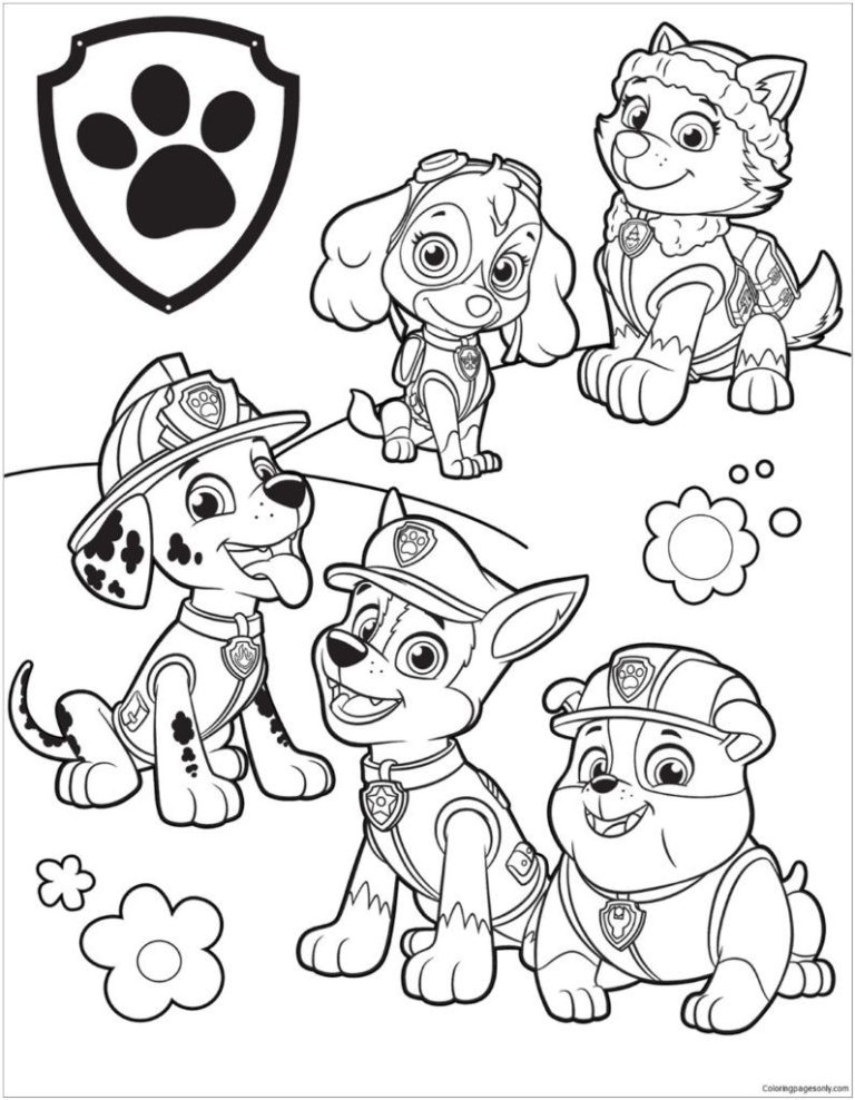 Paw Patrol Coloring Pages For Kids