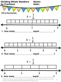 Dividing Fractions With Models Worksheet Pdf