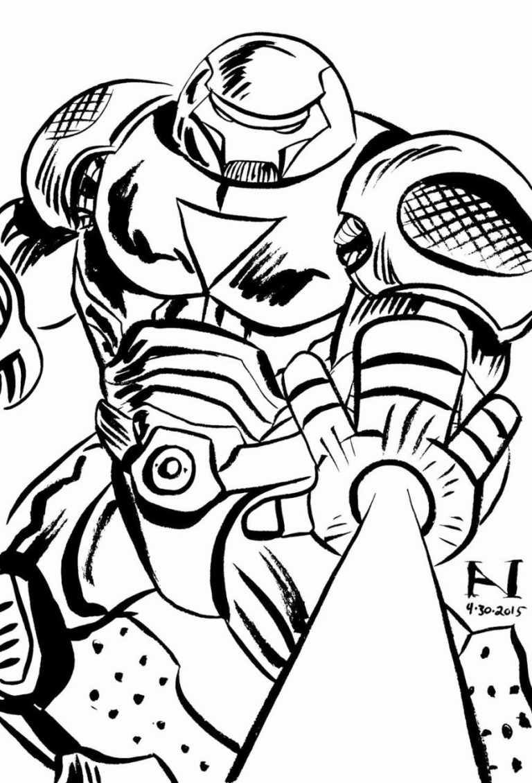 Hulkbuster Coloring Page