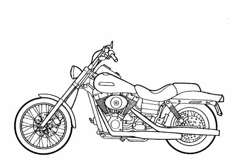 Motorcycle Coloring Pages