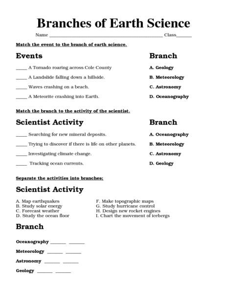 Worksheet For Class 10 Chemistry