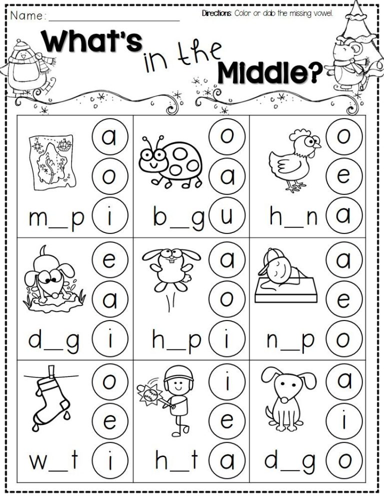 Activity Worksheets For Kids