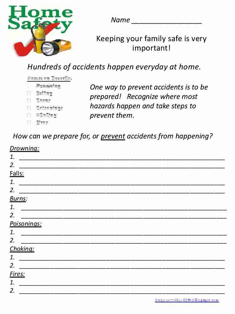 Life Skills Worksheets For Kids