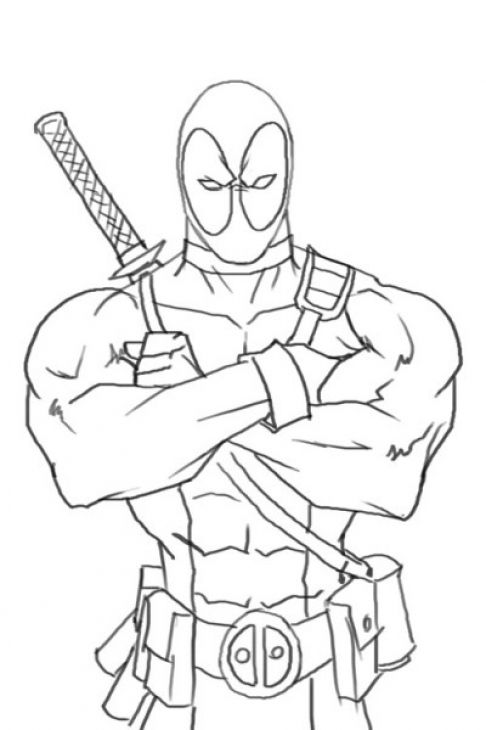 Deadpool Coloring Pages Pdf