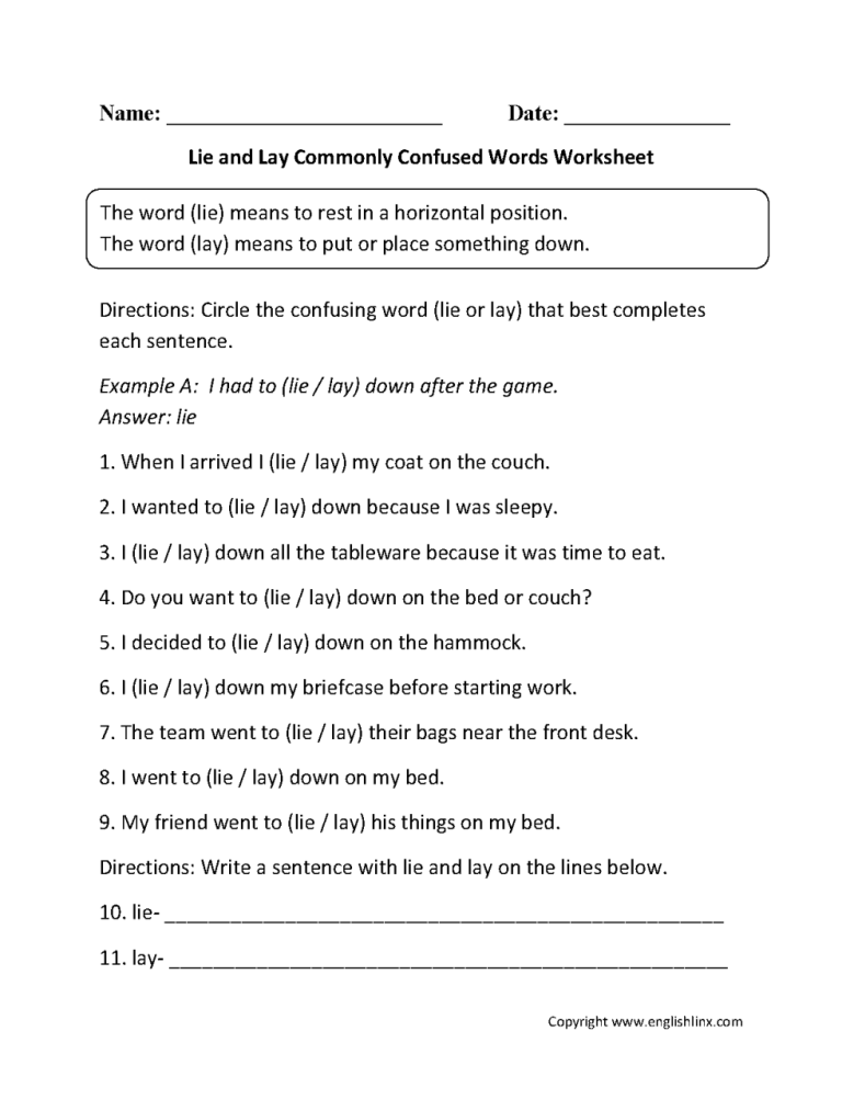 Homographs Worksheets For Class 7