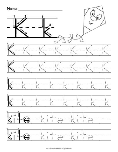 Letter K Worksheets Printable