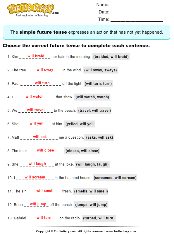 Year 4 English Worksheets With Answers