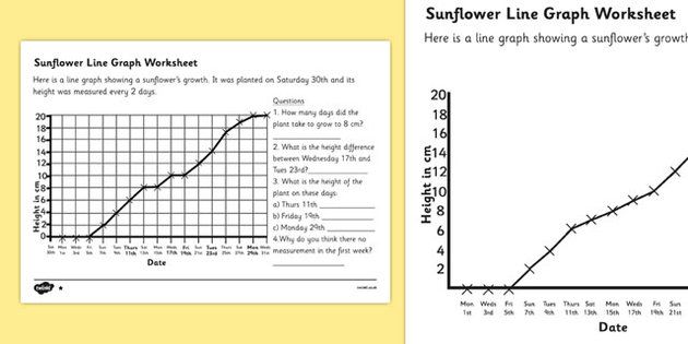 Line Graphs Worksheets Grade 8