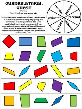 3rd Grade Classifying Quadrilaterals Worksheet