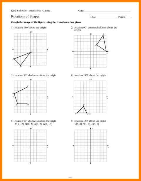 Rotations Worksheet