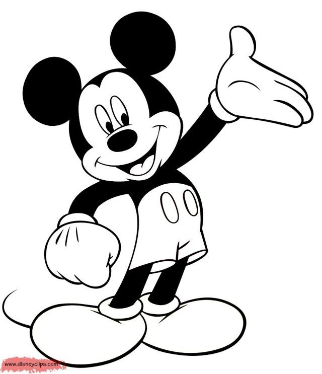 Mickey Mouse Pictures To Color