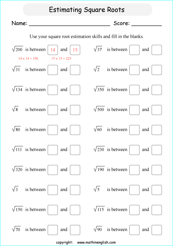 Adding And Subtracting Radicals Worksheet Pdf