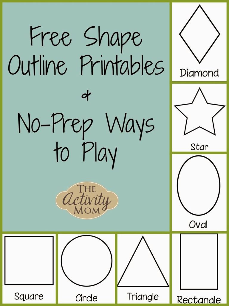 Free Printables For Toddlers With Shapes