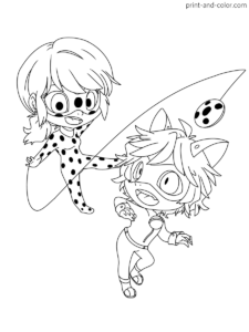 Miraculous Ladybug Colouring Pages