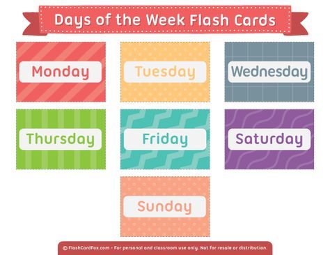 Days Of The Week Printables Pdf