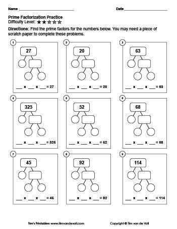 Prime Numbers Worksheet With Answers