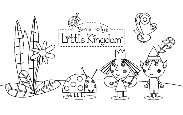 Ben And Holly Colouring Pages