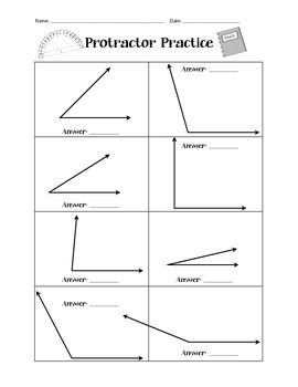 4th Grade Measuring Angles With A Protractor Worksheet