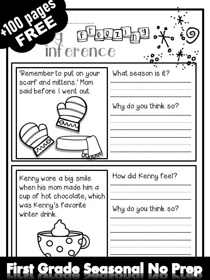 Drawing Conclusions Worksheets 1st Grade