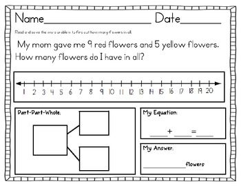 Addition And Subtraction Word Problems Within 20