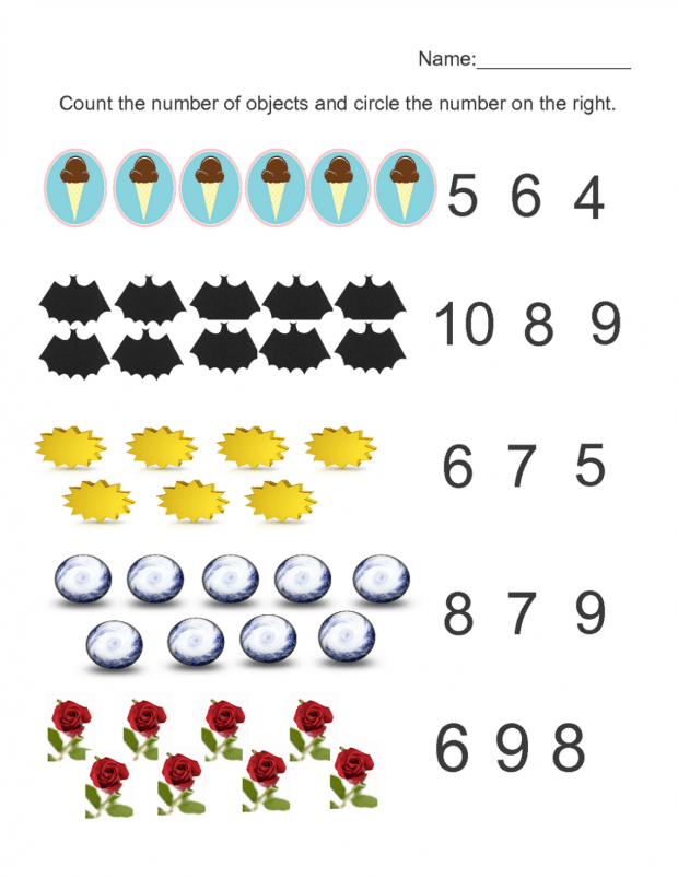 Printable Preschool Worksheets Age Number 3